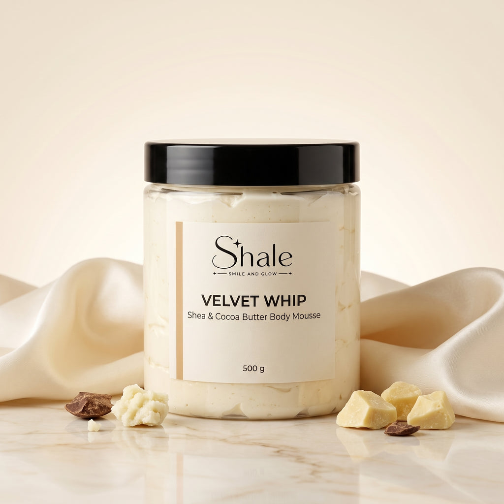 Velvet Whip Shea & Cocoa Butter Body Mousse | Deep Nourishing Moisturiser | 500g